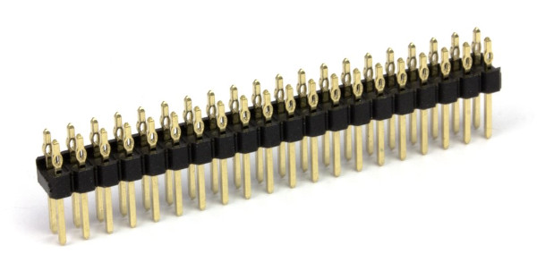 Listwa męska goldpin 2 x 20 raster 2,54 mm dla Raspberry Pi - bez lutowania