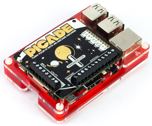Przedmiotem sprzedaży jest nakładka Picade, minikomputer Raspberry Pi oraz obudowę można nabyć osobno