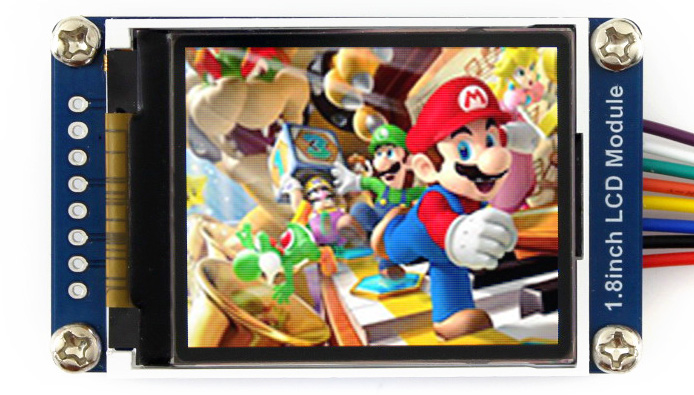 Wyświetlacz LCD TFT - kolorowy 1,8'' 128x160px SPI - Waveshare 13892