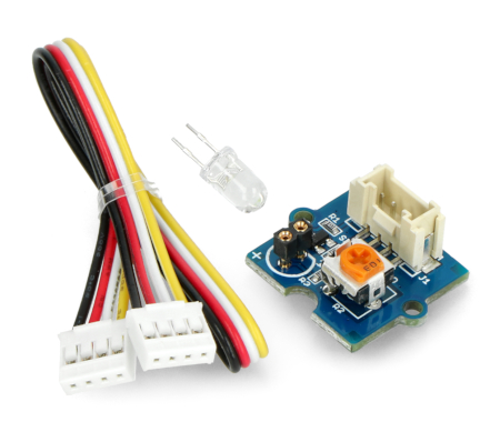 Do modułu dołączony 4-pinowy przewód do nakładki Base Shield v2.0