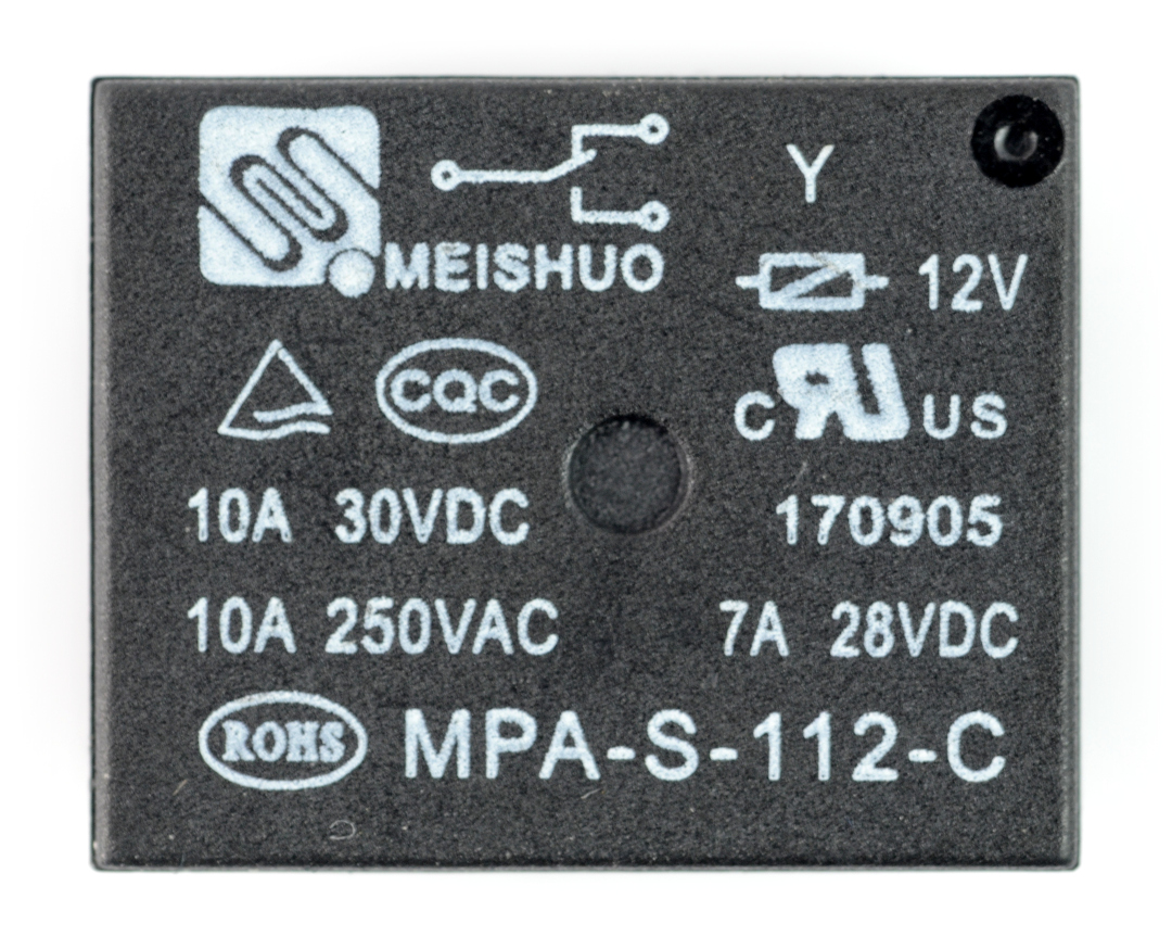 Przekaźnik MPA-S-112-C - cewka 12V, styki 1x Sklep Botland