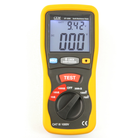Miernik rezystancji uziemienia CEM DT-5300.