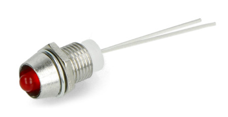 Oprawka LED 3mm - metalowa wklęsła - 10szt.