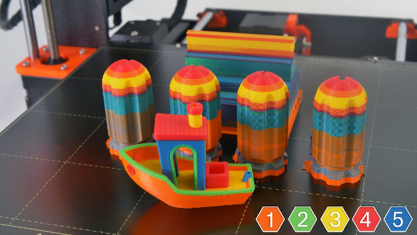 Modele wydrukowane przy użyciu Multi Material 2S upgrade kit