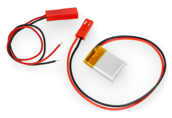 Akumulator Li-Pol Akyga 70mAh 1S 3,7V - złącze JST-BEC + gniazdo