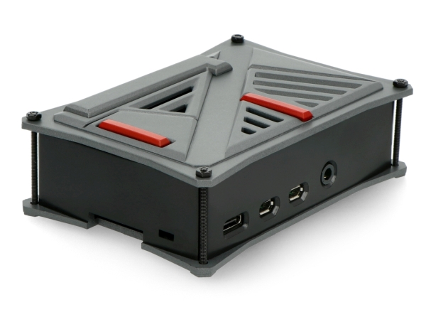 Obudowa do Raspberry Pi 4B - ABS - grafitowa - LT-4A12