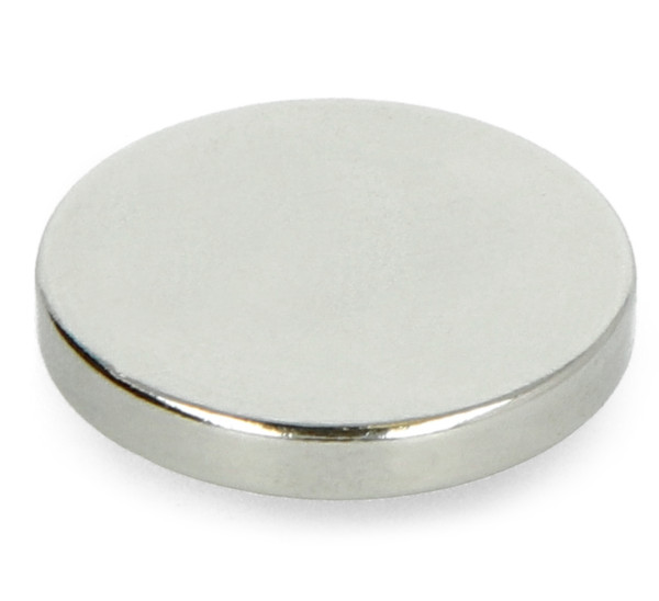 Magnes neodymowy okrągły N35/Ni 20x3mm - 10szt.