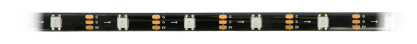Pasek LED RGB WS2812B 30 LED czarny