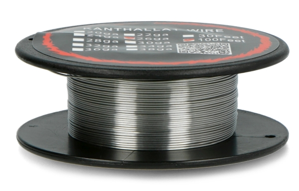 Drut oporowy Kanthal A1 0,40mm 12Ω/m - 30,5m