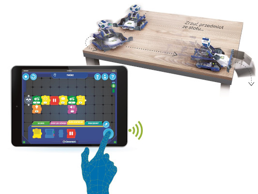 Programowanie robota z wykorzystaniem aplikacji.