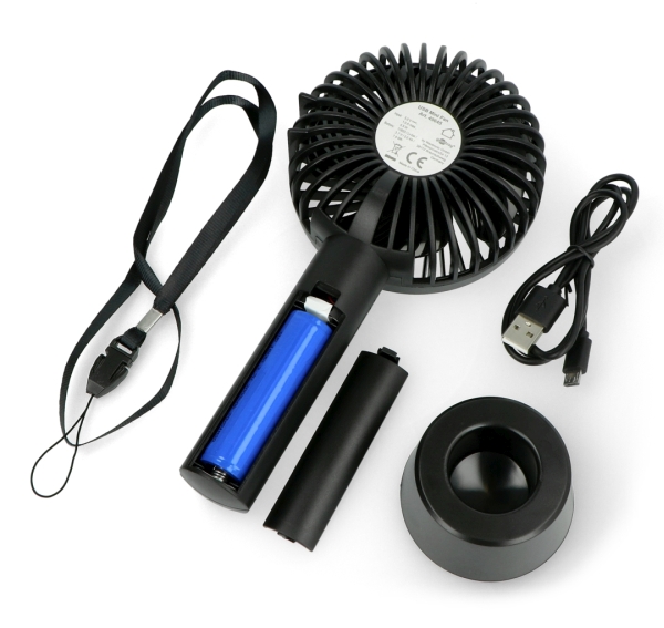 Mini ręczny wentylator USB z funkcją stojącą Goobay 5V - 206mm