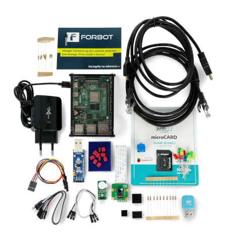 Pudełko z zestawem Forbot Raspberry Pi 4B