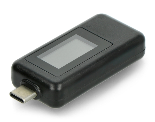 USB tester Keweisi KWS-1802C miernik prądu i napięcia z portu USB C - czarny