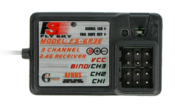 Odbiornik FlySky FS-GR3E 3-kanałowy - 2,4GHz