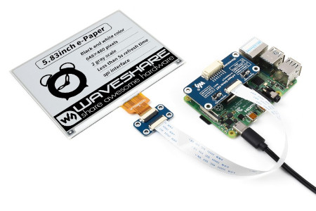 Połączenie wyświetlacza z Raspberry Pi za pomocą nakładki HAT.