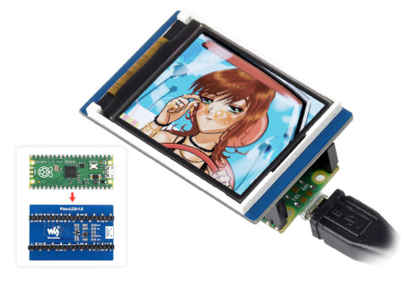 Przedmiotem sprzedaży jest jedynie wyświetlacz - Raspberry Pi Pico należy kupić osobno.