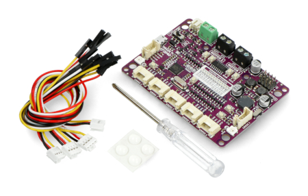 Elementy zestawu Maker Pi RP2040 od Cytron.