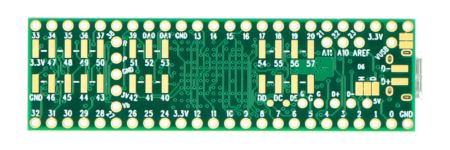 Moduł wyposażony w 32-bitowy mikrokontroler z rdzeniem ARM Cortex-M4 120 MHz.