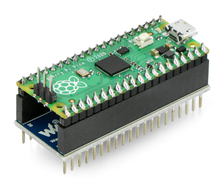Sposób połączenia czujnika środowisko z Raspberry Pi Pico (do nabycia osobno).
