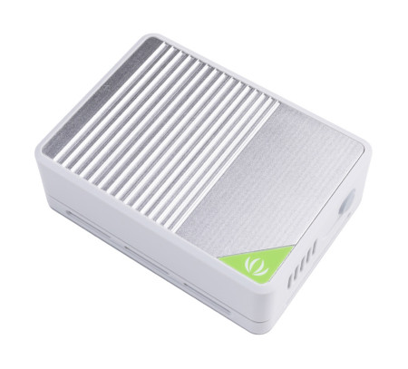 Aluminum Alloy CNC Passive Cooling Cover Case - obudowa z chłodzeniem pasywnym - do Raspberry Pi CM4 Dual Gigabit Ethernet - Seeedstudio 110070089.