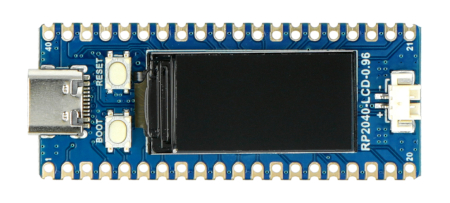 Płytka posiada także wyświetlacz LCD IPS.