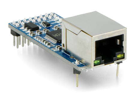 2-CH UART To Ethernet Converter - dwukanałowy konwerter UART na Ethernet - moduł transmisji transparentnej - Waveshare 20655