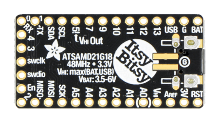 ItsyBitsy M0 Express - płytka z mikrokontrolerem ATSAMD21 - Adafruit 3727
