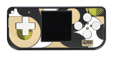 PicoSystem z układem RP2040 zawartym także w Raspberry Pi Pico.