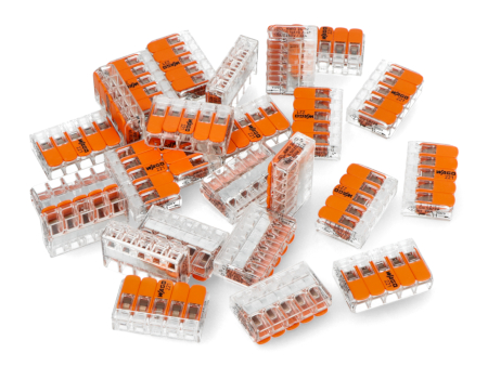 Kostka elektryczna samozaciskowa WAGO 5pin 4mm 32A/450V - 25szt.