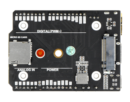 Base Board CM4Duino - widok z tyłu.