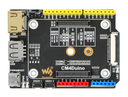 Base Board CM4Duino - widok z tyłu.