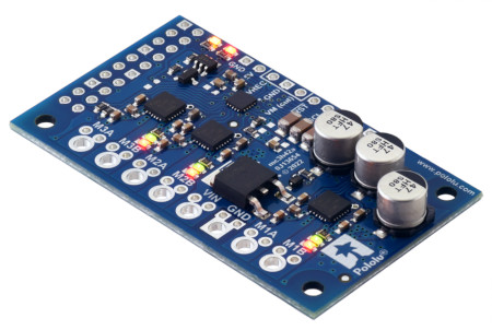 Motoron M3H256 trzykanałowy sterownik silników - 48V/2A - nakładka do Raspberry Pi - bez złącz - Pololu 5035.