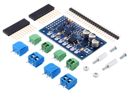 Motoron M3H256 - trzykanałowy sterownik silników - 48 V / 2 A - nakładka do Raspberry Pi - Pololu 5034