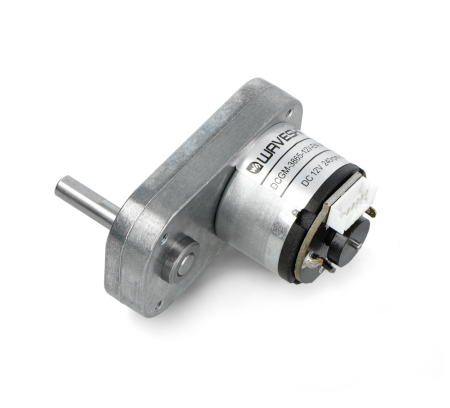 Silnik DC 12 V 240 RPM typu L z przekładnią metalową - magnetyczny enkoder Halla - Waveshare 22346