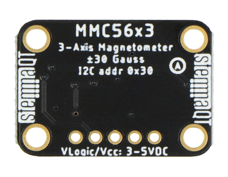 Moduł wykorzystuje magistralę I2C w celach komunikacyjnych.