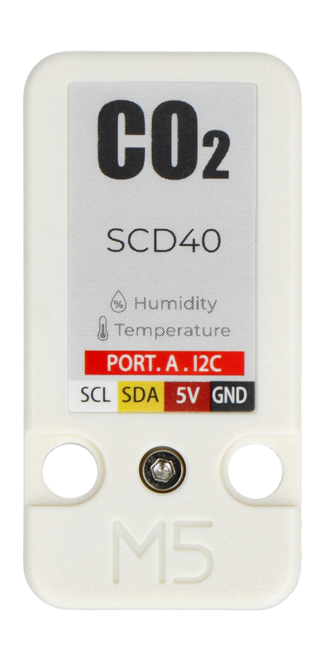 Czujnik temperatury, wilgotności i dwutlenku węgla SCD40 - moduł rozszerzeń Unit do modułów deweloperskich M5Stack - U103