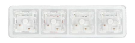 Listwa Kailh Mechanical Four Key Tester - widok od spodu.