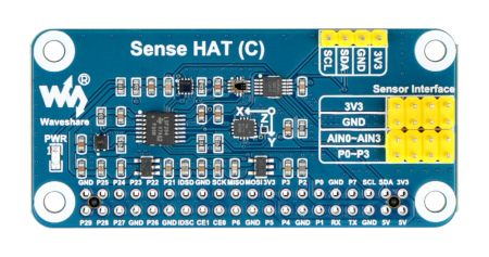 Nakładka posiada wyprowadzenia zgodne z rozmieszczeniem złącz GPIO w Raspberry Pi