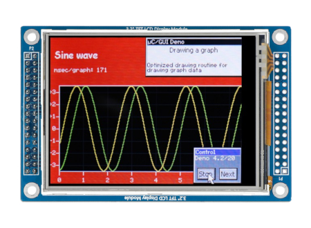 Wyświetlacz dotykowy rezystancyjny LCD 3,2'' 320 x 240 px - 262 K - Waveshare 16498