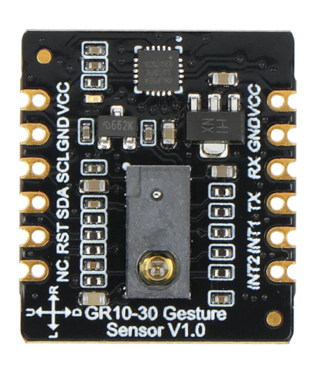 Fermion - czujnik rozpoznawania gestów GR10-30 - UART / I2C - DFRobot SEN0543