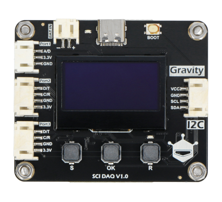 Gravity - SCI DAQ Module - moduł akwizycji danych z wyświetlaczem - I2C - DFRobot DFR0999