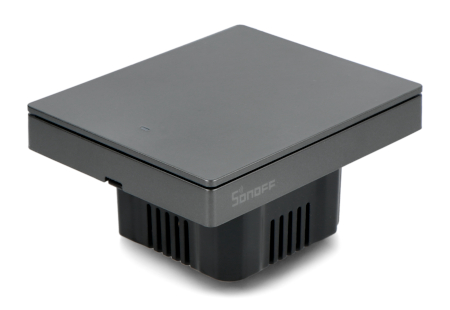 Sonoff M5-1C-80 - inteligentny 2-kanałowy przełącznik ścienny - WiFi - czarny
