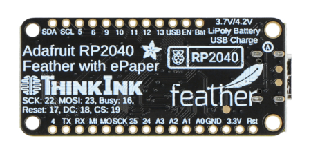 Feather RP2040 24-pin E-Paper