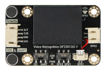 Gravity - moduł rozpoznawania głosu Offline - I2C, UART - kompatybilny z Arduino - DFRobot SEN0539-EN