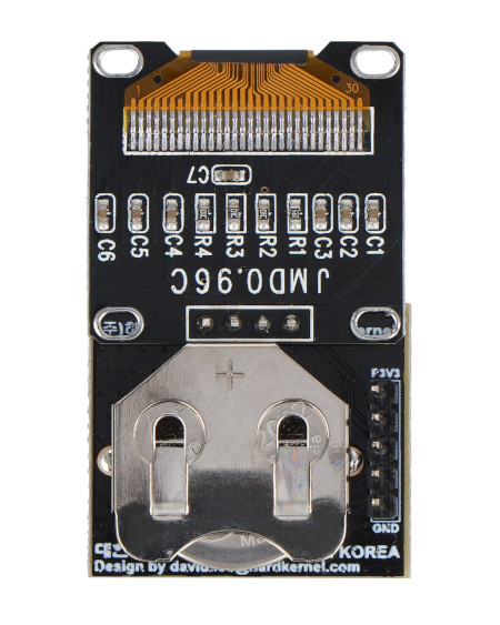 Odwrócony moduł wyświetlacza oled ssd1306 odroid.