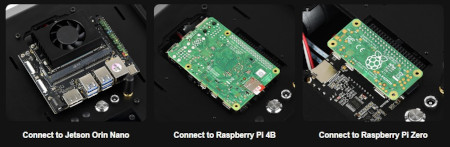 Produkt jest kompatybilny z minikomputerami Rasbperry Pi i Jetson Nano