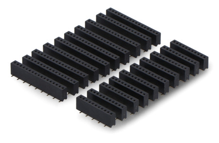 Zestaw złącz montażowych SMD do modułów deweloperskich M5StampS3 - 1x11-pin i 1x17-pin - raster 1,27 mm - 20 sztuk - M5Stack