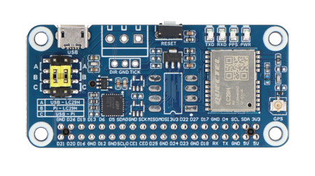 Dwuzakresowy moduł GPS / RTK L1 + L5 z układem GNSS LC29H(DA) - nakładka do Raspberry Pi - Waveshare 25279