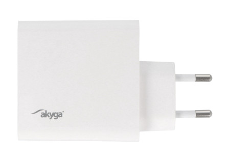 Zasilacz USB A USB C - 5 - 20 V / 1,5 - 3,25 A - biały - Akyga AK-CH-15