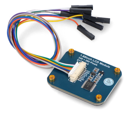 Wyświetlacz LCD IPS 1,69'' 240 x 280 px - SPI - 262K RGB - do Raspberry Pi, Arduino, STM32 - Seeedstudio 104990802